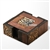 African Stylish Hand Crafted 4 Pcs Burnt Cow Horn Drink Coaster Set  Wooden Box