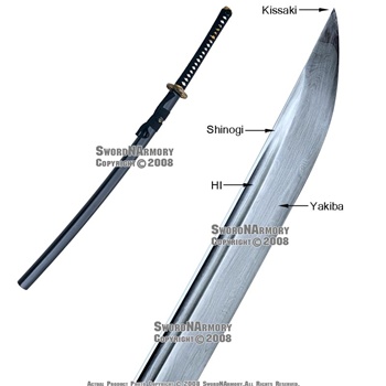Damascus Look Spring Dragon Late Edo Period Katana