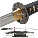 Musha Brand Handmade Samurai Katana Sword with Bamboo Engraved Saya Sharp Blade