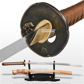Ryujin Brand Handmade T10 Hira Zukuri Samurai Katana Sword Differential Harden W