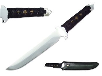 65Mn Spring Steel Full tang Tactical Tanto Sword Fixed Blade Functional Dagger