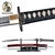 Munetoshi 2nd Gen Mokko Handmade Katana Samurai Sword T10 Blade Crane Tsuba Red