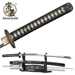 Munetoshi T10 Arashi Katana Handmade Samurai Sword with Choji Hamon Dragon Tsuba