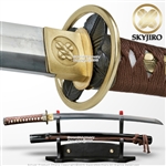 Skyjiro Taka Chigai Handmade 1070 Forge Folded Steel Samurai Wakizashi Sword