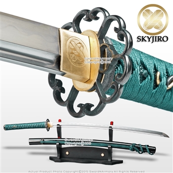 Skyjiro SJ4 HOTA TEGAI Scallop Handmade Samurai Katana Sword 28" Blade with Bohi