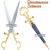 Medieval Renaissance Scissors Bodice Dagger Main Gauche Knife