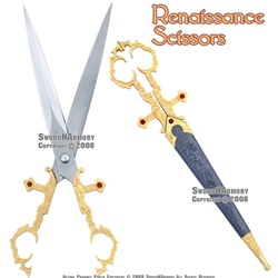 Medieval Renaissance Scissors Bodice Dagger Main Gauche Knife