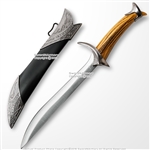 10" Elven Miniature Letter Opener Fantasy Short Sword Dagger Knife with Sheath
