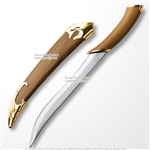10" Elven Miniature Letter Opener Fantasy Short Sword Dagger with Sheath