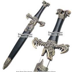 Dragon King Medieval Fantasy Dagger with Sheath