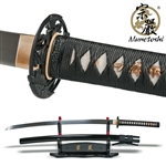 Munetoshi Hira Zukuri Handmade Samurai Sword Kata 1075 Spring Steel Razor Sharp