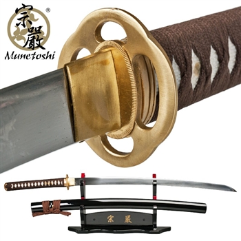 Munetoshi 1075 Competition Samgakdo Korean Sword Hira Zukuri Katana Wide Blade