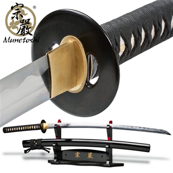 Munetoshi Handmade Competition Performance Cutter Katana Sword 1075 Spring Steel