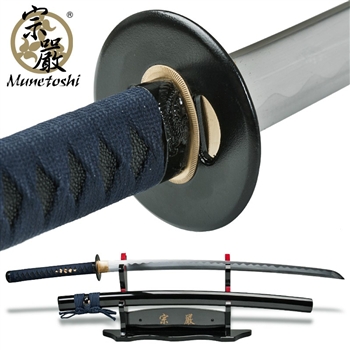 Munetoshi Handmade Competition Performance Katana Sword 1075 Spring Steel Blue