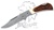 Mastiff Imported Japanese Damascus Steel Folding Knife Stag Horn Handle HRC 58