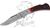 Mastiff Japanese Damascus Folded Steel Hunting Folding Knife w/ Ox Bone Handle