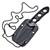 Necklace Titanium Coated Knife with G10 Handle and Kydex Sheath