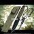 Black Camping Survival Fixed Blade Knife with Magnesium Fire Starter and Sheath