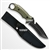 10" Full Tang Fixed Blade Knife Stone Wash Finish Blade G10 Handle w/ Pouch