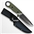 8.75" Full Tang Fixed Blade Knife Stone Wash Finish Blade G10 Handle w/ Pouch