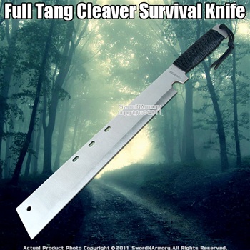 Full Tang Cleaver Machete Sword Survival Knife Dagger