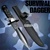 Black Fixed Blade Tactical Knife Dagger with Survival Kits Compass and Nylon Pouch