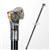 36" Horned Deer T Head Cane Black Metal Shaft Gentleman Walking Stick