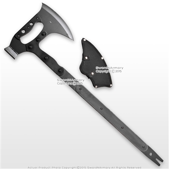 Multi Function Tools 30" Tactical Axe Hammer with Textured G10 Handle Scales