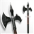 23" Iron Blackened Viking Warriror Battle Axe Combat Hatchet Poleaxe SCA LARP