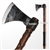 26“ Steel Viking Warrior Battle Axe Hatchet with Leather Wrapped Handle SCA LARP