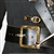 59" Genuine Leather Pirate Waist Belt Brass Buckle Renaissance Cosplay LARP