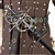 Black Genuine Leather Medieval Right Handed Rapier Sword Frog Belt Hanger LARP