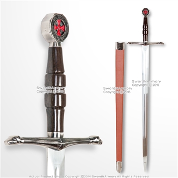 Kingdom of Heaven Medieval Crusader Knight Sword of Ibelin with Scabbard LARP