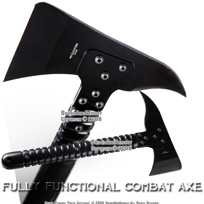 Functional Combat Axe Hatchet w/ Adjustable Handle