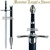 Medieval Long Sword Knight's Sword "Chivalry" Golden Ring