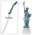 12" Tall Statue of Liberty with Letter Opener Great Gift New York Souvenir