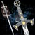 47" Long Full Size Medieval 12th Century Knights Templar Crusader Sword w/ Plaq