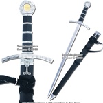 Medieval Crusader Dagger Knights of Templar Sword With Sheath