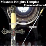 Masonic Knight's Templar Ceremonial Sword Antiqued