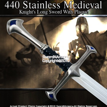 41" Medieval Crusader Knights Long Sword with Plaque