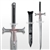 Anime Sword Art Online Alfheim Kayaba Akihiko Liberator Sword Video Game Costume