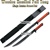 2 Pcs Wooden Handled Full Tang Ninja Daisho Sword Set