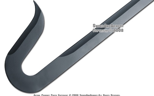 33.5" Martial Art Kung Fu Wu Shu 2 Pcs Functional Chinese Hook Swords Set Black 