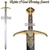 40" Robin Hood Locksley Medieval Arming Sword With Scabbard