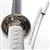 Classic Japanese Style Samurai Katana Sword with Dragon Painted White Scabbard