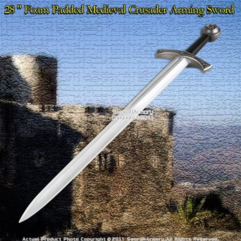 28 " Foam Padded Medieval Crusader Arming Sword LARP