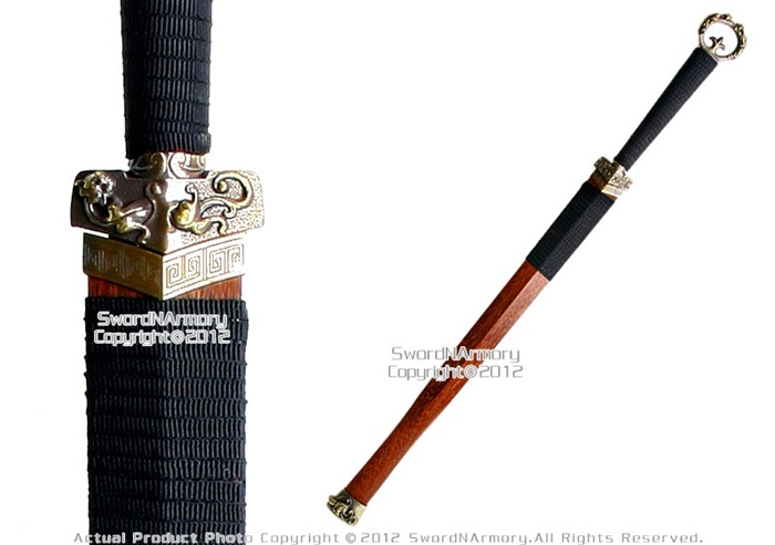 CAESARS - The Nine Ring Broadsword is one of many variations of the Chinese  Dao Broadsword. This broad-bladed weapon has nine heavy rings threaded  through its spine, providing additional weight to add