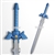 41" Zelda Link Twilight Princess Master Anime Electric Blue Foam Sword Cosplay Costume LARP