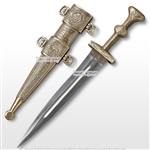 Roman Legionnaire Dagger Gladiator Soldier Short Sword Antique Brass Finish
