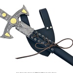 Leather Medieval Renaissance Sword Frog Dagger Hanger